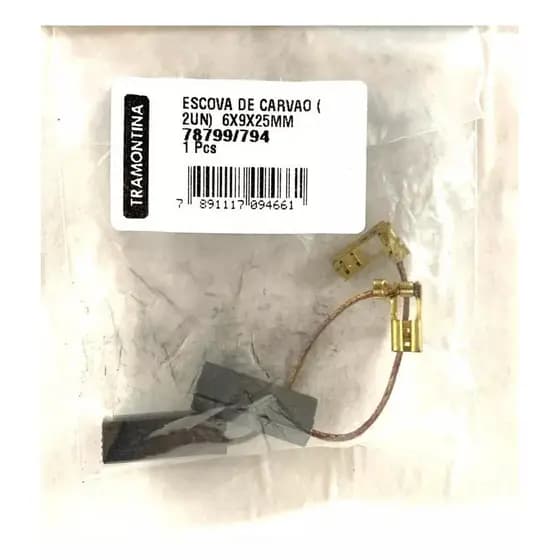 Escova de Carvão Para Roçadeira Aparador de Grama Tramontina Ap1000 Original