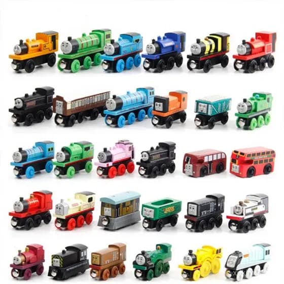 Conjunto de Trem de Madeira Thomas e Amigos, Brinquedo Infantil, Presente de Aniversário TUY0 75SF