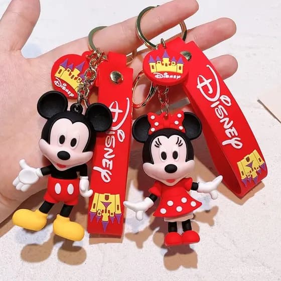 Chaveiro de Brinquedo de Natal Mickey Minnie Daisy Cola Drip KJ2F
