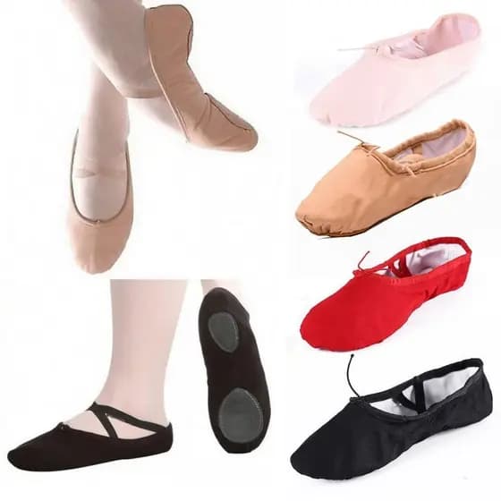 Sapatos de Dança de Ballet Macio para Crianças e Adultos Ginástica Soft Ball JLGE