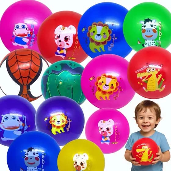 Bola vinil Colorida bebê, Bola Pequena Infantil 22CM, Bola pula pula