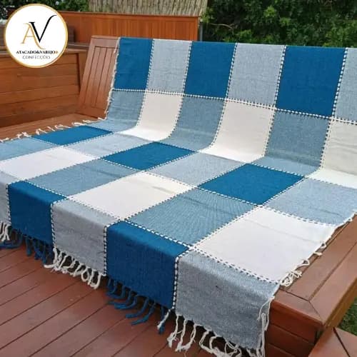 Manta Detalhada e Luxuosa Envolva-se Em Conforto e Elegância Com Nossa Manta de Sofá Queen 2.20x2.40