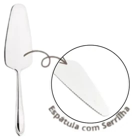 Espátula Aço de Bolo 26X5,5CM Design Ergonómico Com Serrilha
