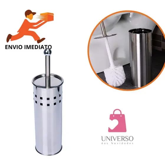 Escova Sanitária Em Aço Eficaz Para Limpeza Da Privada