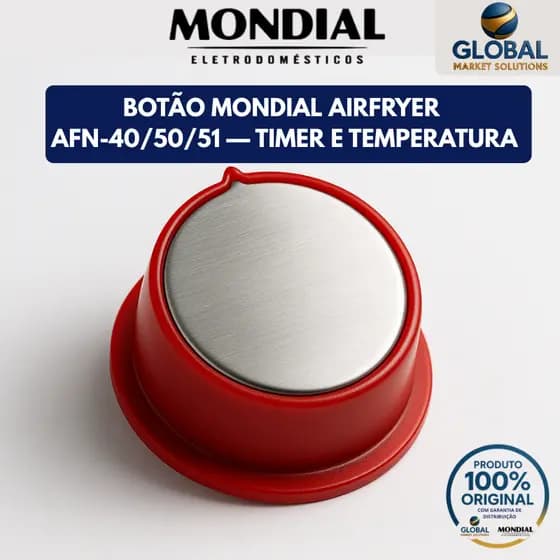 Botao Air fryer Mondial Timer e Temperatura AFN50 AFN40 AFN51 4L e 5L