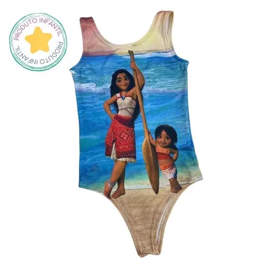 Body Infantil Moana na Praia