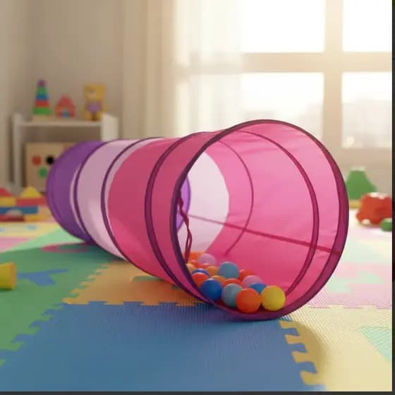 Túnel Tenda Infantil Dobrável Multicolorido 1,80m Criança