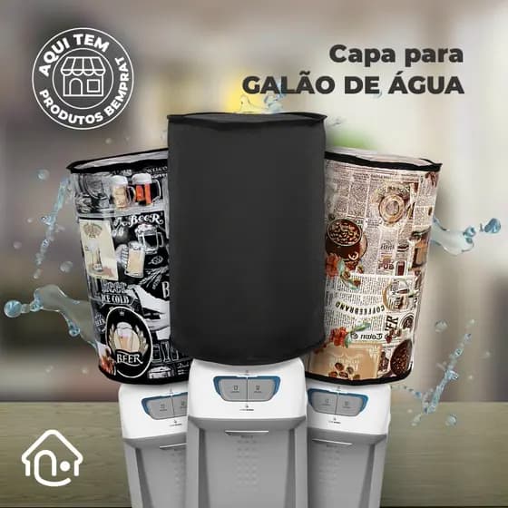 Capa para Galão de Água 20L Impermeável Várias Estampas