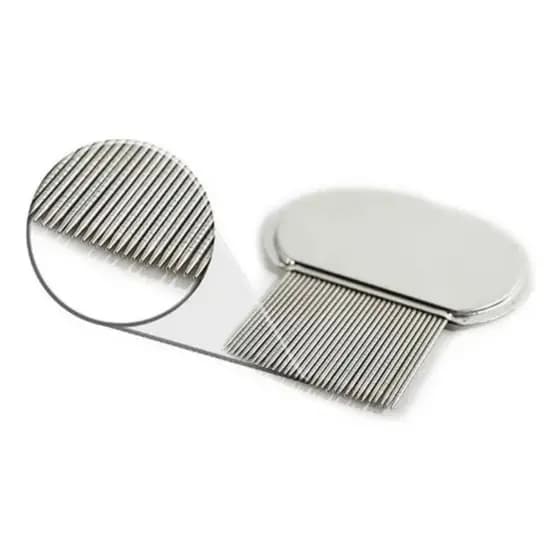 Pente Fino Inox Extrator De Piolhos E Lêndeas - Supermedy