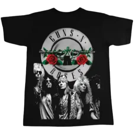 Camiseta Guns n Rose Adulto/Infantil Lançamento Unissex Em Algodao