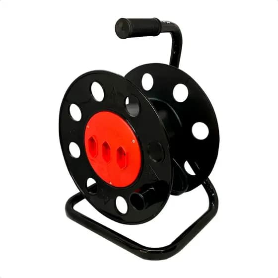Carretel Com 3 Tomadas para Extensão Eletrica Até 40m Tripolar 3x2.5mm