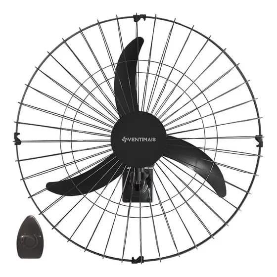 Ventilador Oscilante de Parede 3 Pás 60cm 147w Monta Fácil Ventimais