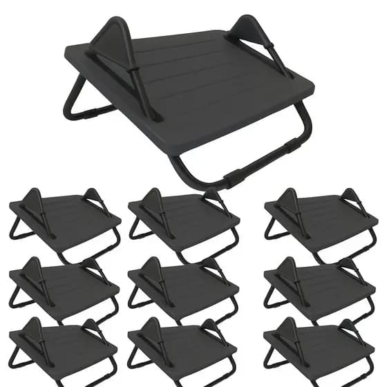 Kit 10 Apoio de pés ergonômico Descanso Base Suporte Ergonômico Para Os Pés Multivisão