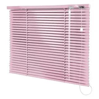 Cortina - Persiana Horizontal Rosa 25mm Alumínio - Primeira Linha