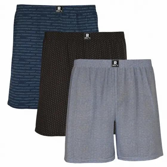 Samba Canção Masculino Kit 03 De Liganete Estampas Sortidas malha fria