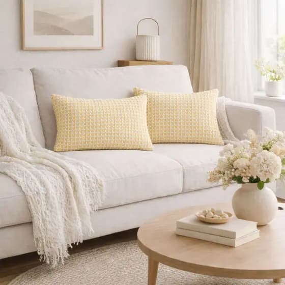Capa Almofada Retangular 50x30cm Sofá Quarto Cama Decorativo Branco Cinza Amarelo Verde