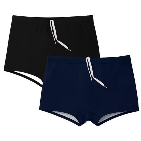 KIT C/2 Sunga Masculina Básica com Forro Interno e Cintura Ajustável