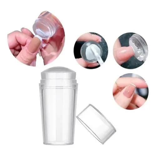 Carimbo De Unha P/ Francesinha Silicone Transparente
