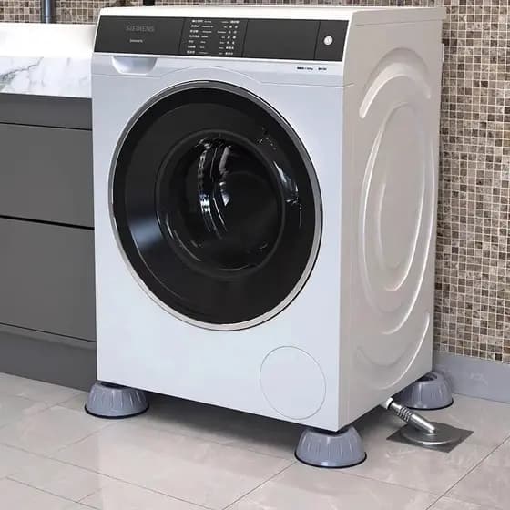 4 Pés Elevadores Para Máquina De Lavar E Geladeira Antiderrapante Protege Piso E Facilita Limpeza Oferta