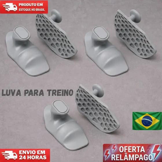 Kit 3 Pares Luva Levantamento De Peso Para Mãos Silicone Musculação Treino Ergonômico Ginastica