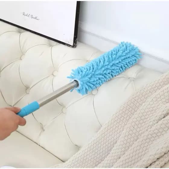 Espanador de Microfibra com Cabo de Inox Extensível 97x7cm Cores Sortidas SAZ