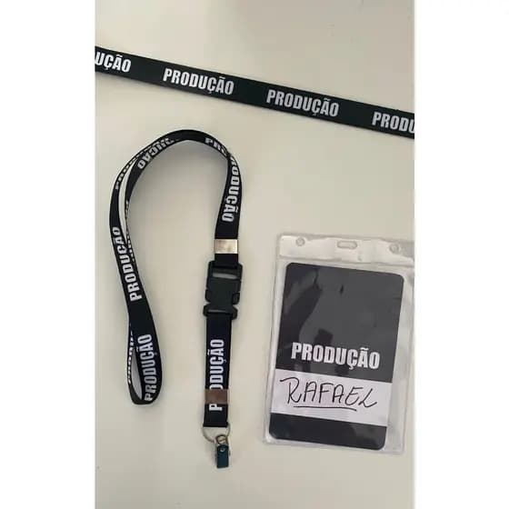 Kit Credencial de Evento Personalizável + Cordão + Capa Protetora | Bsb Crachás