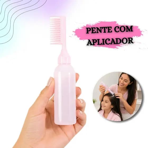 Pente com Aplicador de Tinta de Cabelo Aplicador de Óleo de Cabelo Cores Sortidas