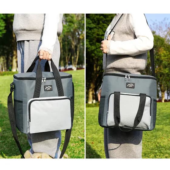 Bolsa térmica para piquenique ao ar livre portátil de grande capacidade Adequada para acampar