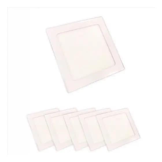 Kit 5 Plafon Painel Led Light Embutir 18w Branco Frio 6000k