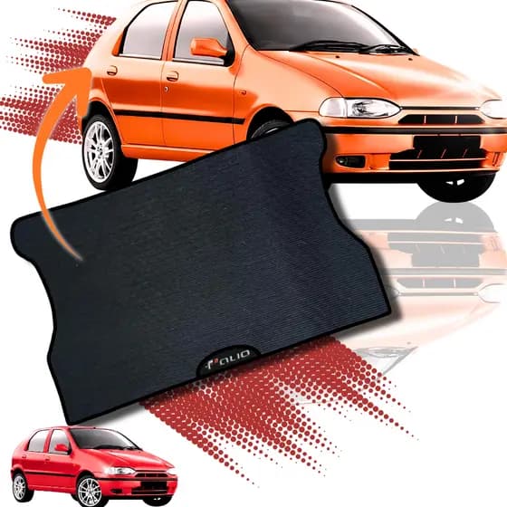 TAPETE EMBORRACHADO PARA PORTA MALA MALAS ESPECIFICO DO CARRO PALIO 1996 A 2003