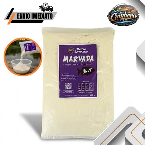 Marvada Massa Japonesa 3 Em 1 Massa Branca 400g 1 Unidade