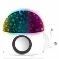 Projetor de Galáxia e Estrelas Bluetooth AL-L200 – Luminária de Mesa com Som Integrado e Conexão USB
