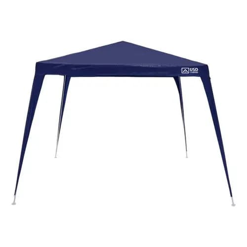 Tenda Gazebo Azul Polietileno 3x3 Metros Desmontável Camping Praia Pésca Usd Azul-marinho