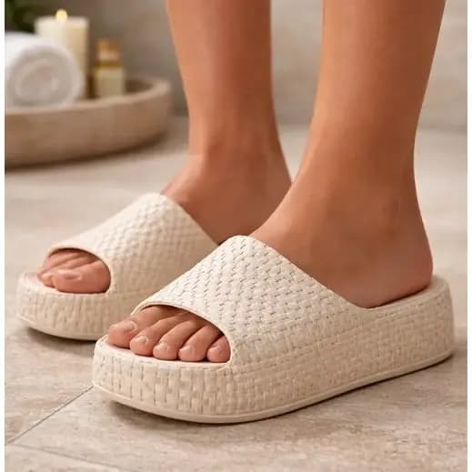 Sandália Feminina Ousadia Chinelo Nuvem Slide Plataforma Eva