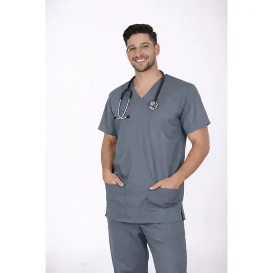 Pijama Cirúrgico Masculino Oxford Enfermagem Scrubs Clinica Medico