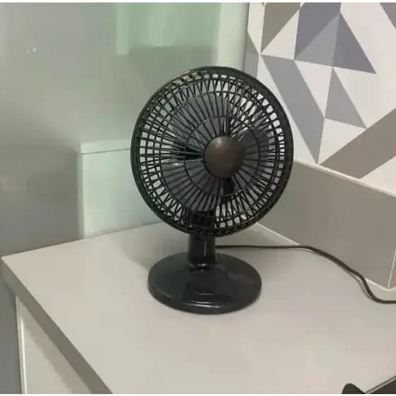 VENTILADOR MINI TURBO 20CM PRETO/PRATA 127V - VENTIMAIS - 70056