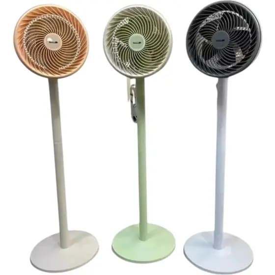 Ventilador Doméstico de Circulação Seguro e Potente 220V 100W De Potencia Econômico Na Cor Verde Cinza Salmão FS 111