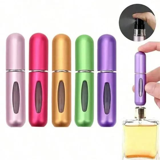 1/6 Peças Porta Perfume Recarregavel Portatil Spray 5ml