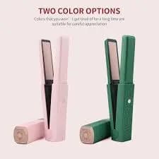 Chapinha de Cabelo Portátil Sem Fio USB – Prancha Recarregável Mini Compacta Chapinha Portátil Recarregável Pequena