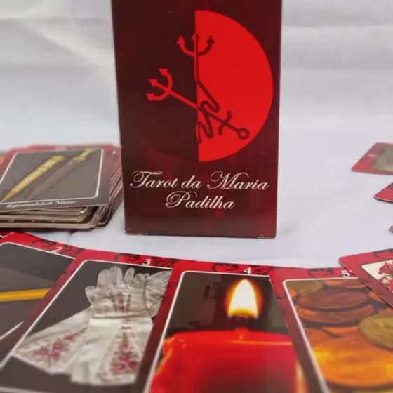 Baralho Tarot Pomba Gira Maria Padilha com 36 cartas + Manual Explicando cada carta. Envio Rápido . Promoção
