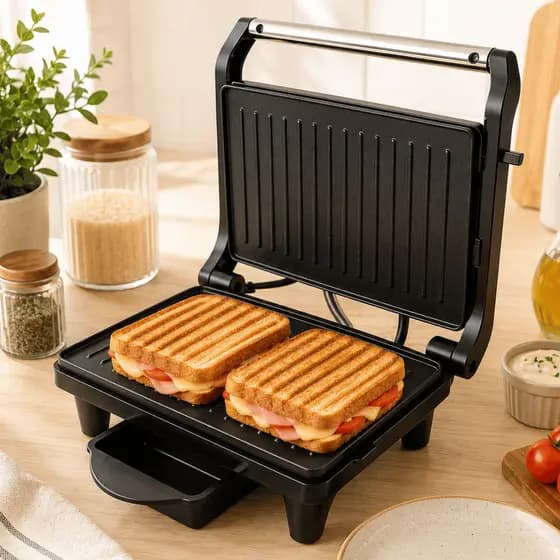 Sanduicheira Grill Antiaderente Fritadeira 800W Wap 2 Em 1