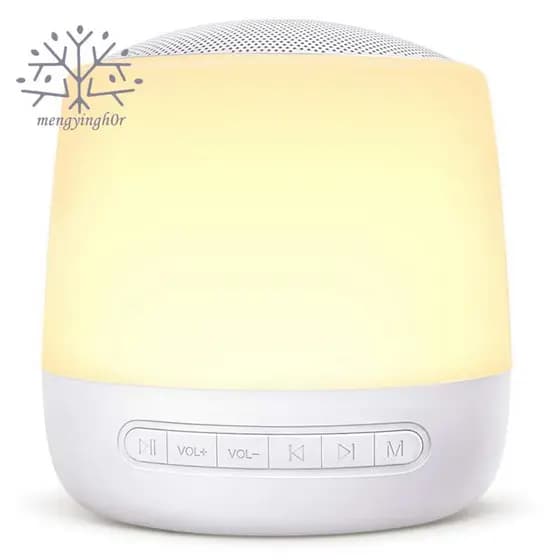 máquina de ruído branco com luz noturna,28 sons suaves, 32 níveis de volume,temporizador e função de memória