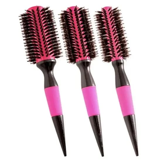 Kit Escova Termica Para Cabelos Rosa Cerdas de Javali YTREND
