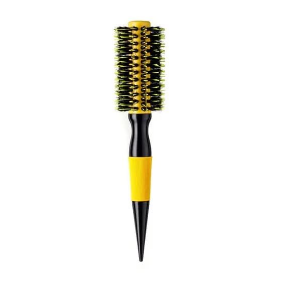 Escova Termica Para Cabelos Amarela Cerdas de Javali 25mm YTREND