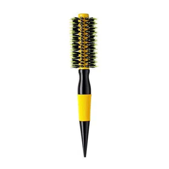Escova Termica Para Cabelos Amarela Cerdas de Javali 20mm YTREND