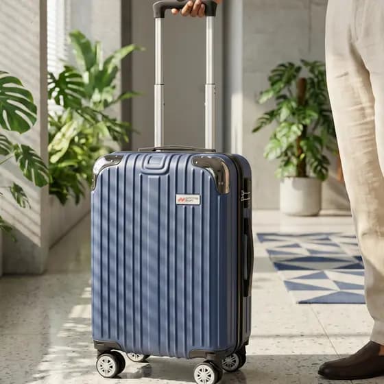 Mala de Viagem ABS Moderna bordo 10KG Padrão Com Senha Promoção | Rodas 360° | Prática para Viagens Não instalado