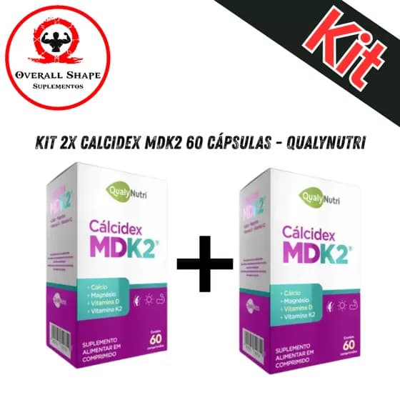 Kit 2x Calcidex MDK2 60 cápsulas - Qualynutri