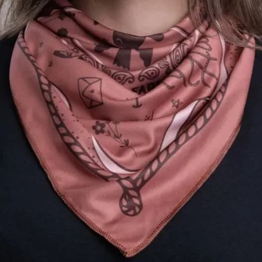 Bandana Original Texas Farm Way To Live Preta Feminina Estilo Country