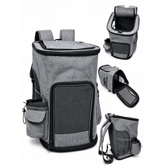 Mochila Transportadora Pet Cães E Gatos Com Abertura C555