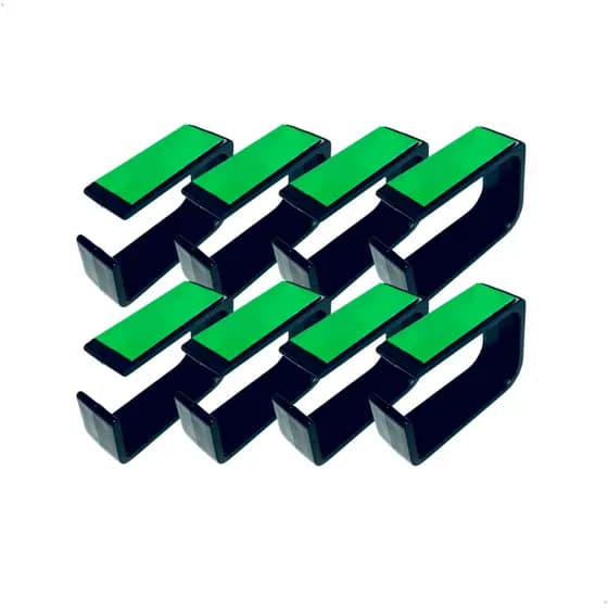 8 organizadores de fios e cabos mesa setup com fita dupla face - gancho
